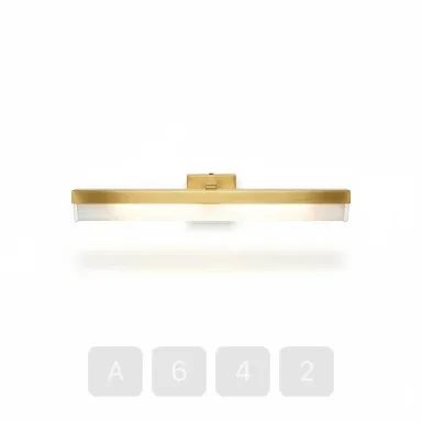A642-04 Artisan Refined Brass Picture Light - View 1