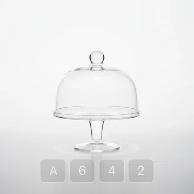 A642-04 Artisan Refined Glass Cake Stand - View 1