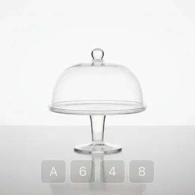 A648-03 Classic Exquisite Glass Cake Stand - View 1