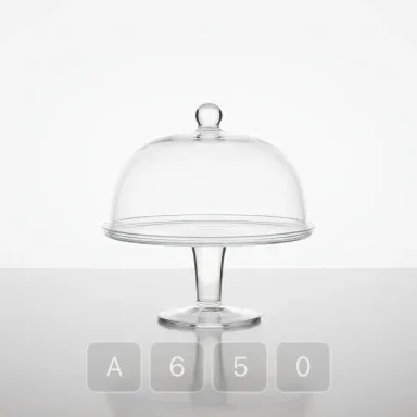 A650-03 Classic Sovereign Glass Cake Stand - View 1