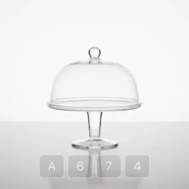 A674-03 Classic Masterwork Glass Cake Stand - View 1