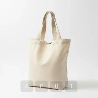 A681-01 Studio Signature Cotton Market Tote - View 1