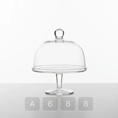 A688-02 Modern Exquisite Glass Cake Stand - View 1