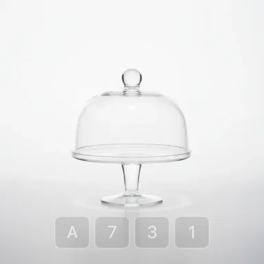 A731-04 Hamptons Royal Glass Cake Stand - View 1