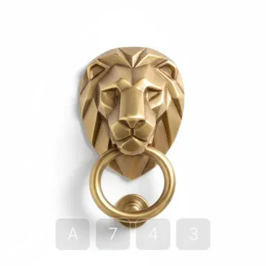A743-02 Atelier Select Brass Door Knocker - View 1