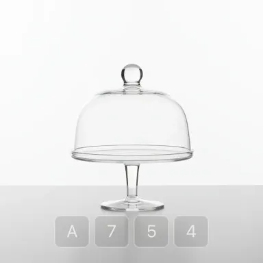 A754-02 Modern Masterwork Glass Cake Stand - View 1