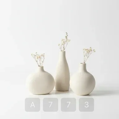 A773-03 Parisian Pristine Ceramic Bud Vase - View 1