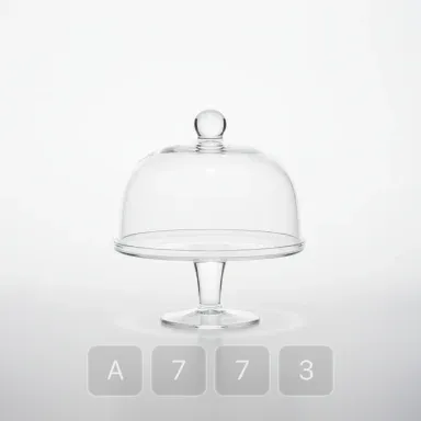 A773-04 Hamptons Pristine Glass Cake Stand - View 1