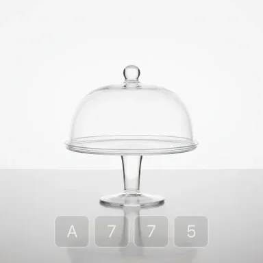 A775-03 Parisian Zenith Glass Cake Stand - View 1