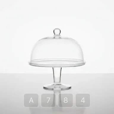 A784-03 Classic Essential Glass Cake Stand - View 1