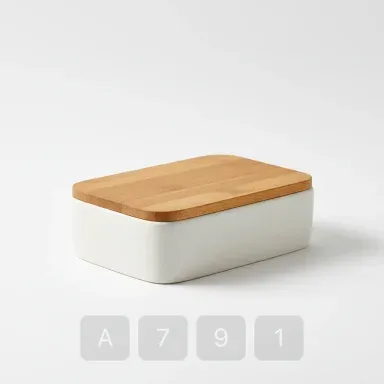 A791-02 Atelier Royal Ceramic Butter Dish - View 1