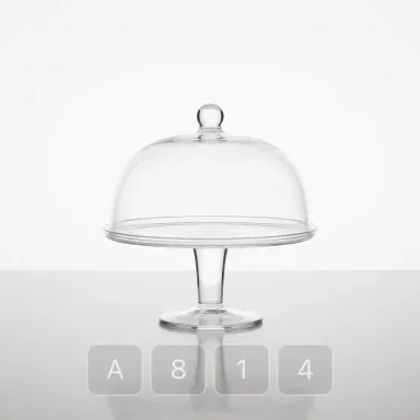 A814-03 Classic Masterwork Glass Cake Stand - View 1