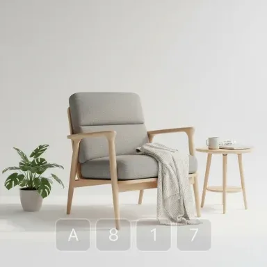 A817-04 Hamptons Platinum Armchair - View 1