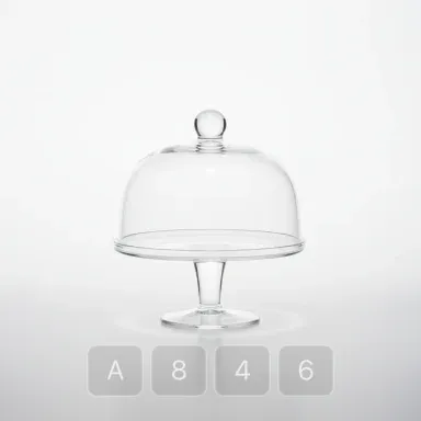 A846-04 Artisan Grand Glass Cake Stand - View 1