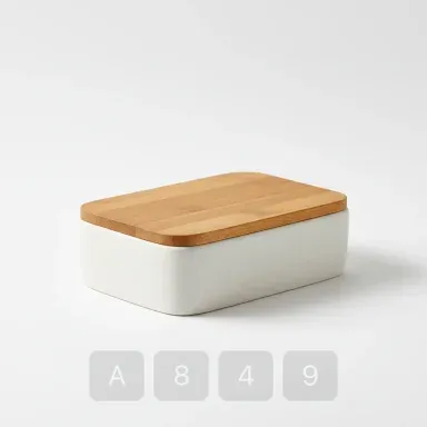 A849-02 Atelier Exceptional Ceramic Butter Dish - View 1