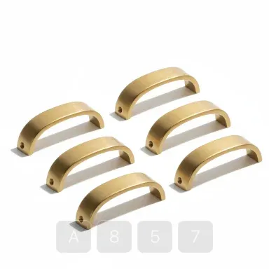 A857-04 Hamptons Platinum Brass Drawer Pulls - View 1