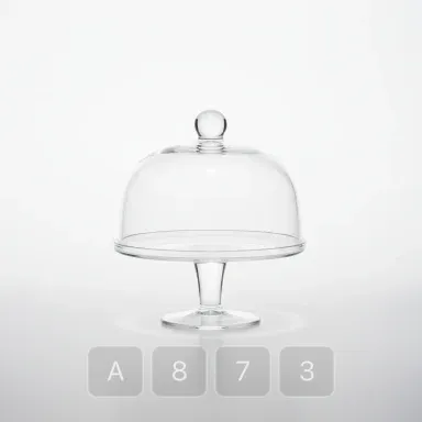 A873-04 Hamptons Pristine Glass Cake Stand - View 1