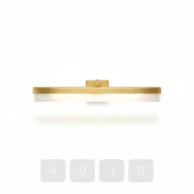 A919-04 Hamptons Emerald Brass Picture Light - View 1