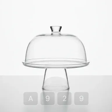 A929-01 Studio Exceptional Glass Cake Stand - View 1