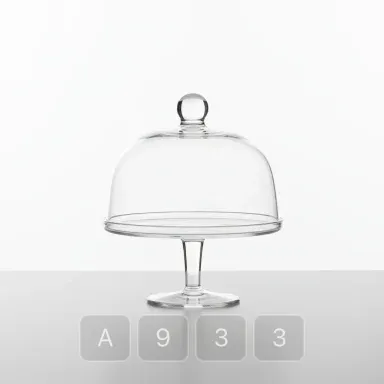 A933-02 Atelier Pristine Glass Cake Stand - View 1