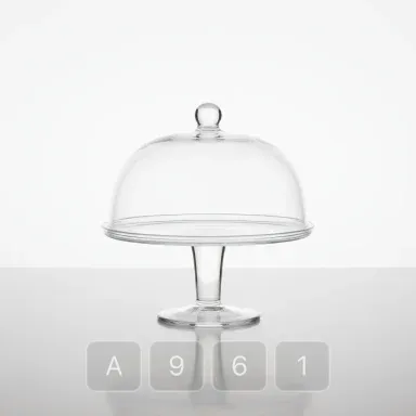 A961-03 Parisian Signature Glass Cake Stand - View 1