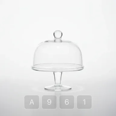 A961-04 Hamptons Signature Glass Cake Stand - View 1