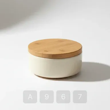 A967-03 Parisian Choice Ceramic Butter Dish - View 1