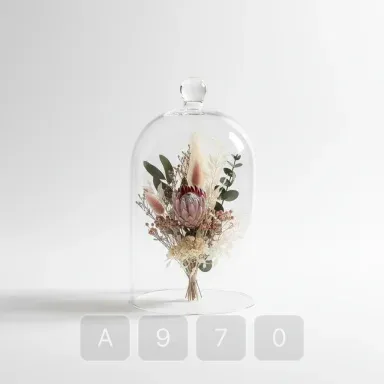 A970-04 Artisan Sovereign Glass Bell Jar - View 1