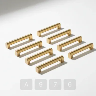 A976-03 Classic Sterling Brass Drawer Pulls - View 1