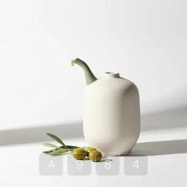 A984-01 Vintage Essential Ceramic Olive Oil Bottle - View 1