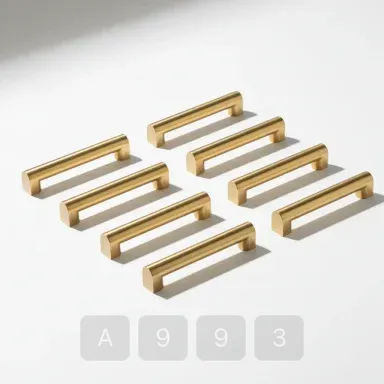 A993-03 Parisian Pristine Brass Drawer Pulls - View 1
