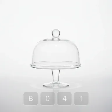 B041-04 Hamptons Signature Glass Cake Stand - View 1