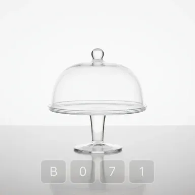 B071-03 Parisian Royal Glass Cake Stand - View 1