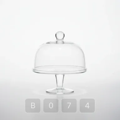 B074-04 Artisan Masterwork Glass Cake Stand - View 1
