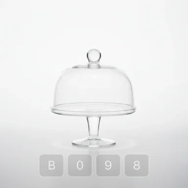 B098-04 Artisan Pearl Glass Cake Stand - View 1