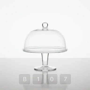B107-03 Parisian Choice Glass Cake Stand - View 1