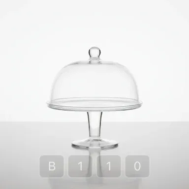 B110-03 Classic Sovereign Glass Cake Stand - View 1