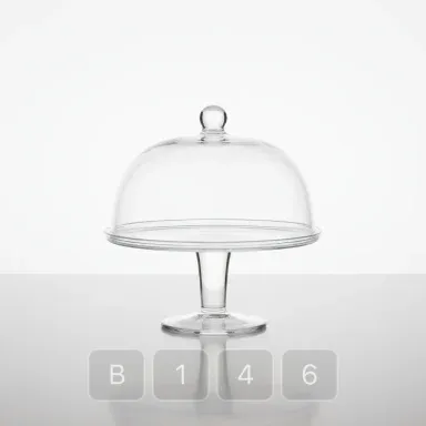 B146-03 Classic Grand Glass Cake Stand - View 1