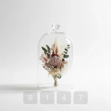 B147-04 Hamptons Choice Glass Bell Jar - View 1