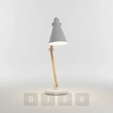 B156-02 Modern Sterling Desk Lamp - View 1