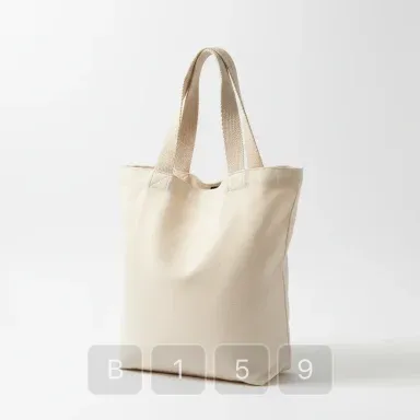 B159-01 Studio Emerald Cotton Market Tote - View 1