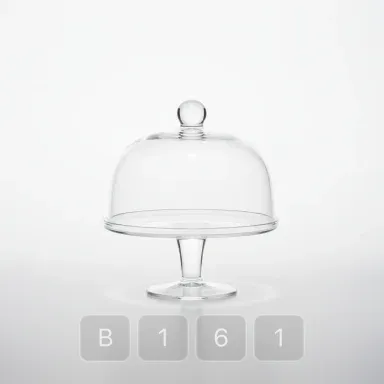 B161-04 Hamptons Signature Glass Cake Stand - View 1
