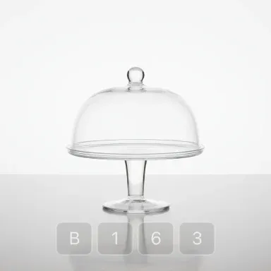 B163-03 Parisian Select Glass Cake Stand - View 1