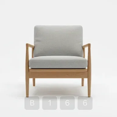 B166-01 Vintage Grand Armchair - View 1