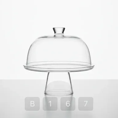 B167-01 Studio Choice Glass Cake Stand - View 1
