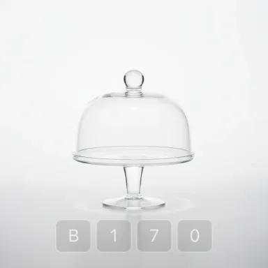 B170-04 Artisan Sovereign Glass Cake Stand - View 1