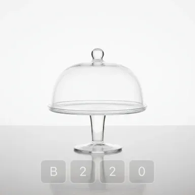 B220-03 Classic Premium Glass Cake Stand - View 1
