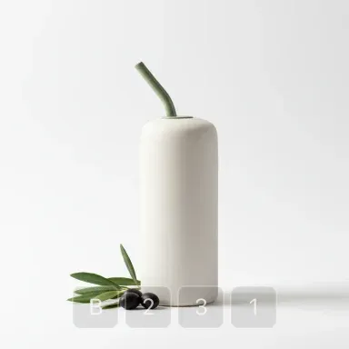 B231-04 Hamptons Royal Ceramic Olive Oil Bottle - View 1
