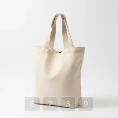 B239-01 Studio Emerald Cotton Market Tote - View 1