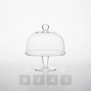 B241-04 Hamptons Signature Glass Cake Stand - View 1